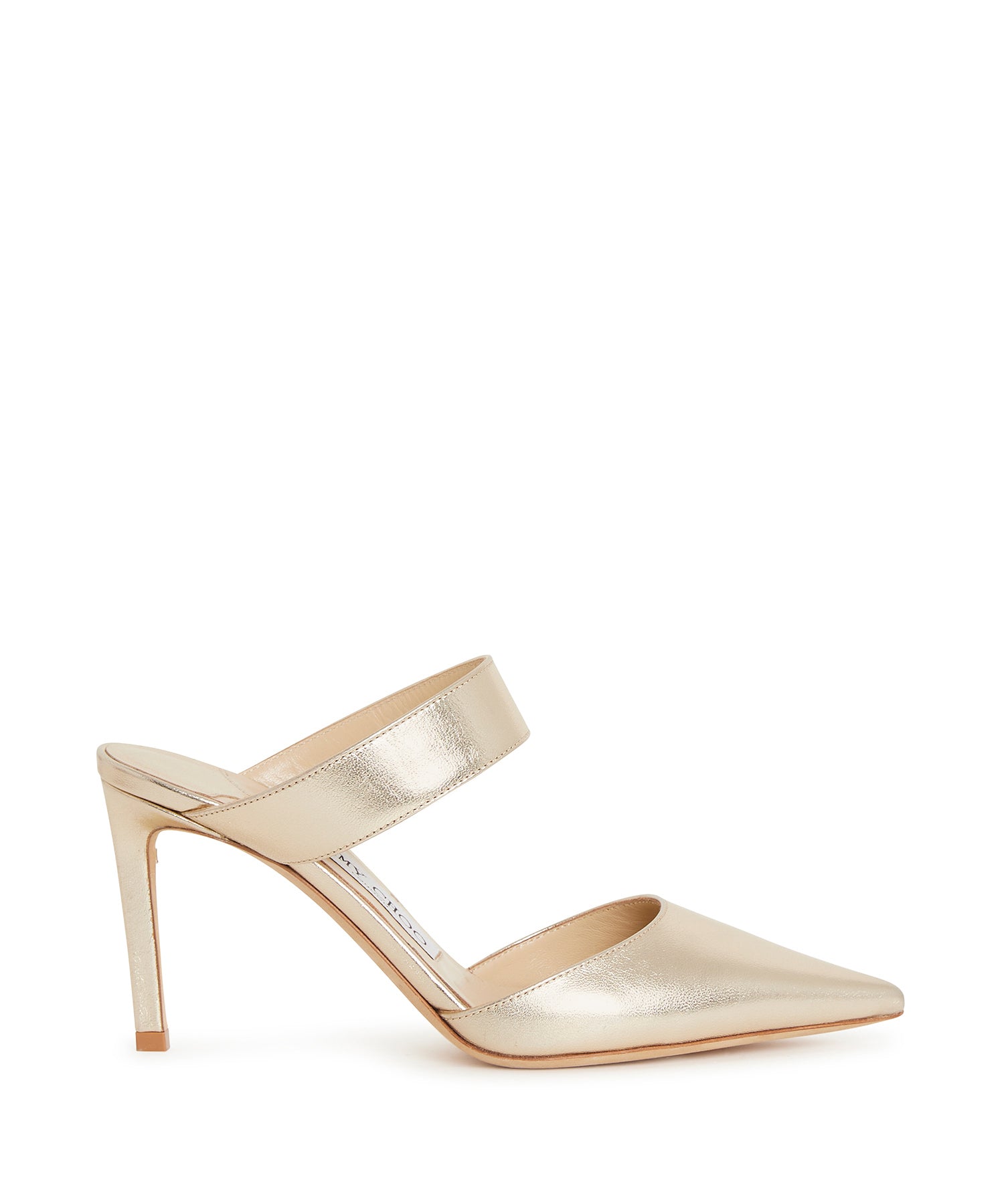 Mules Cheri 85 en cuir - Champagne