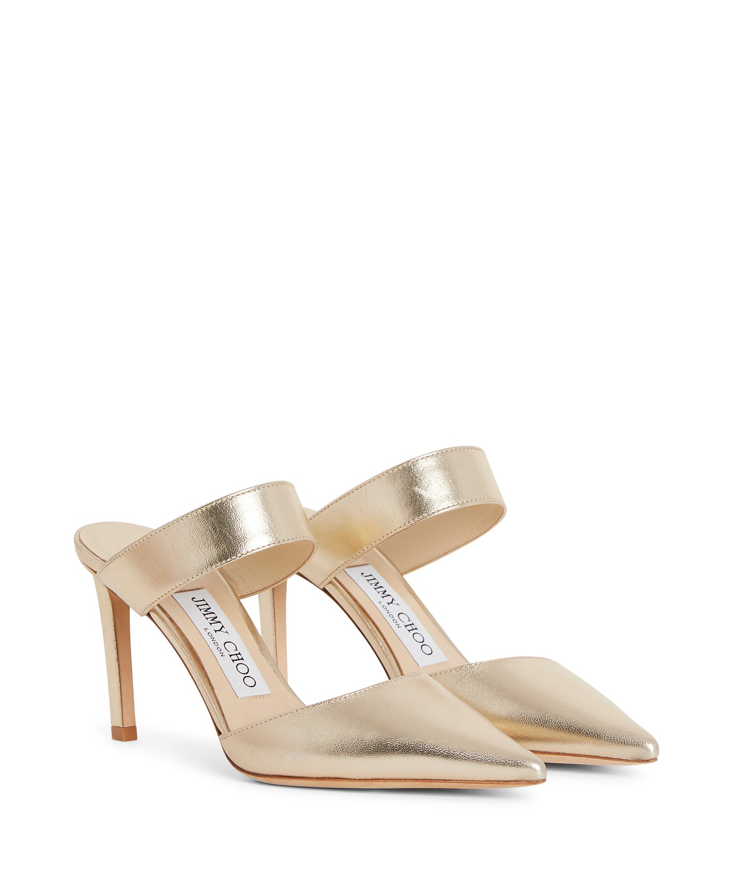 Mules Cheri 85 en cuir - Champagne