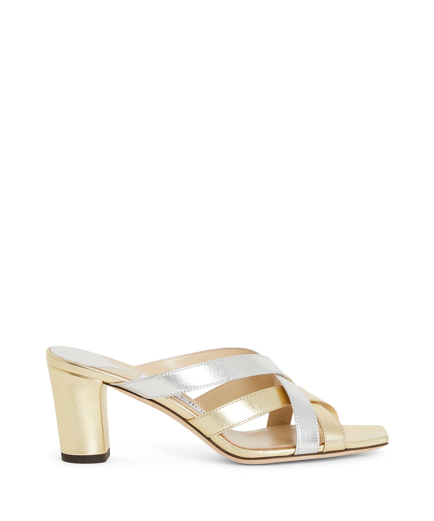 Mules Donte 65 en daim - Gold & Silver