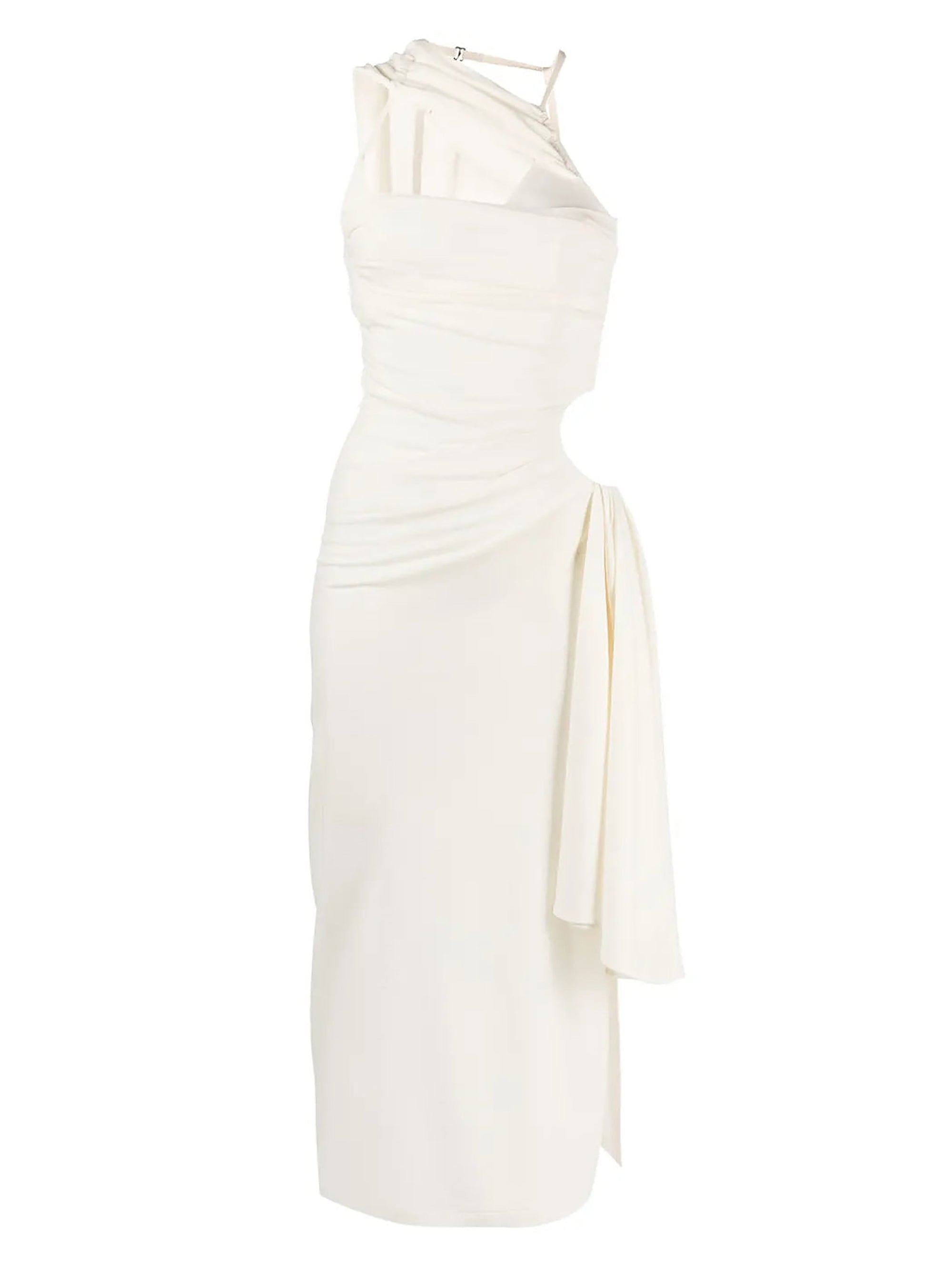Robe Abanada en laine - White