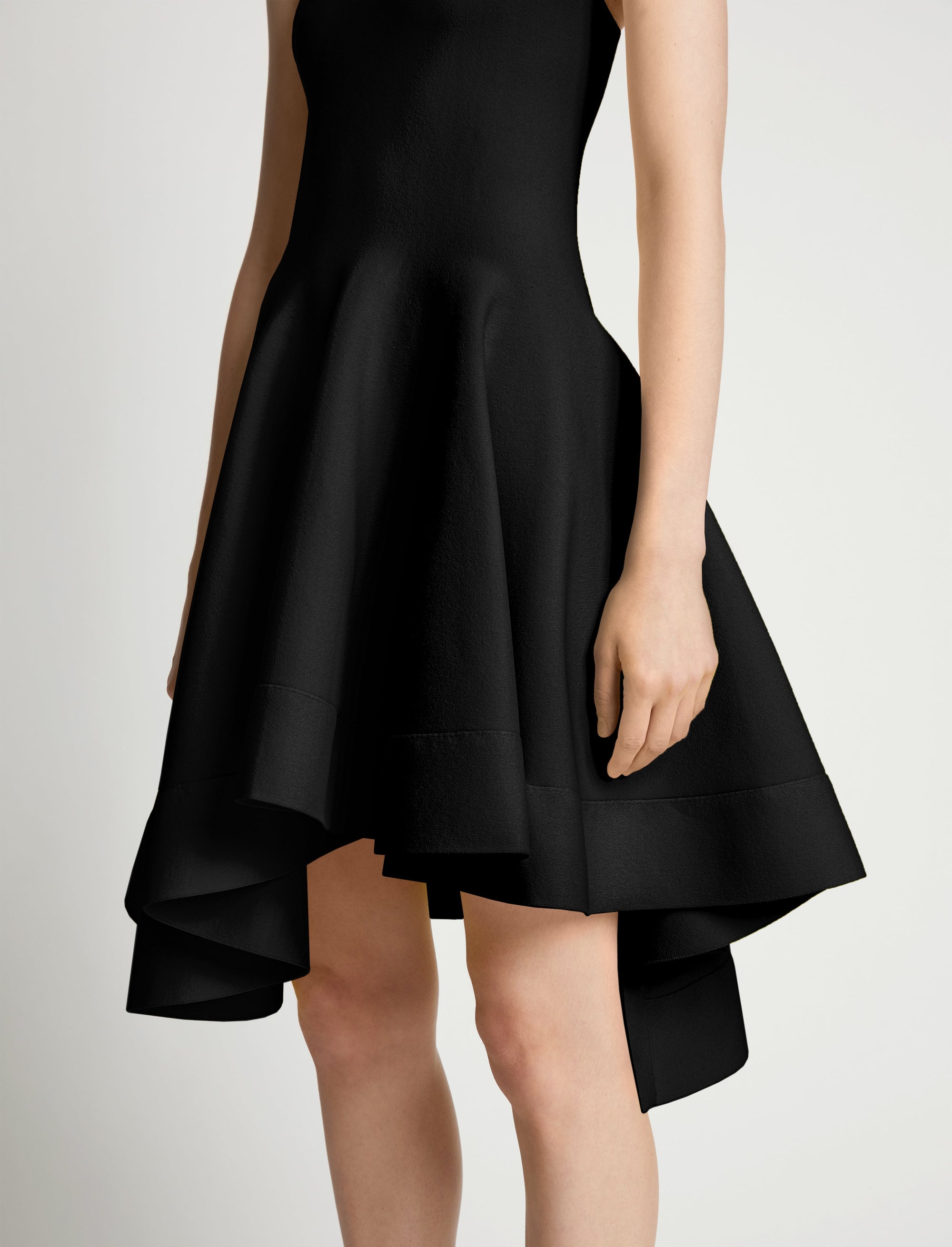 Robe en tricot sculpté - Black