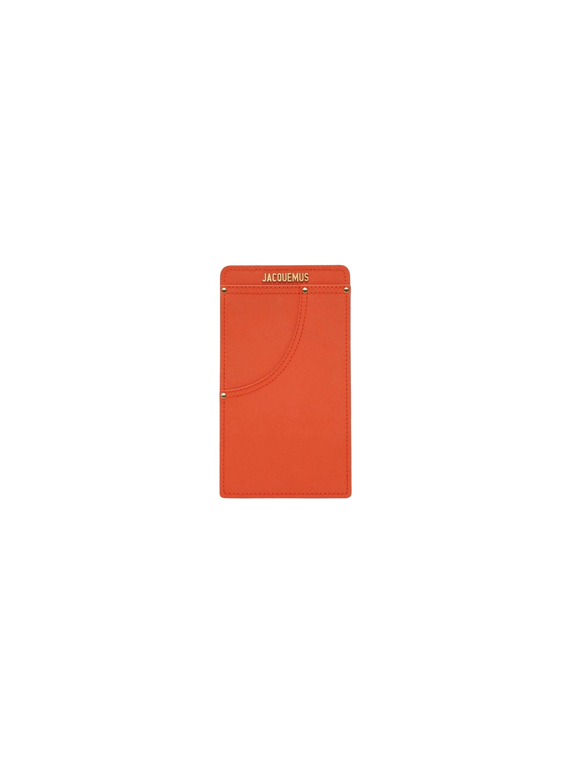 Poche Jacquemus en cuir - Orange