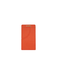 Pochette à logo en cuir - Orange