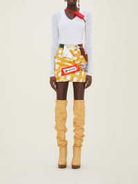 Jupe De-Nimes en denim - White