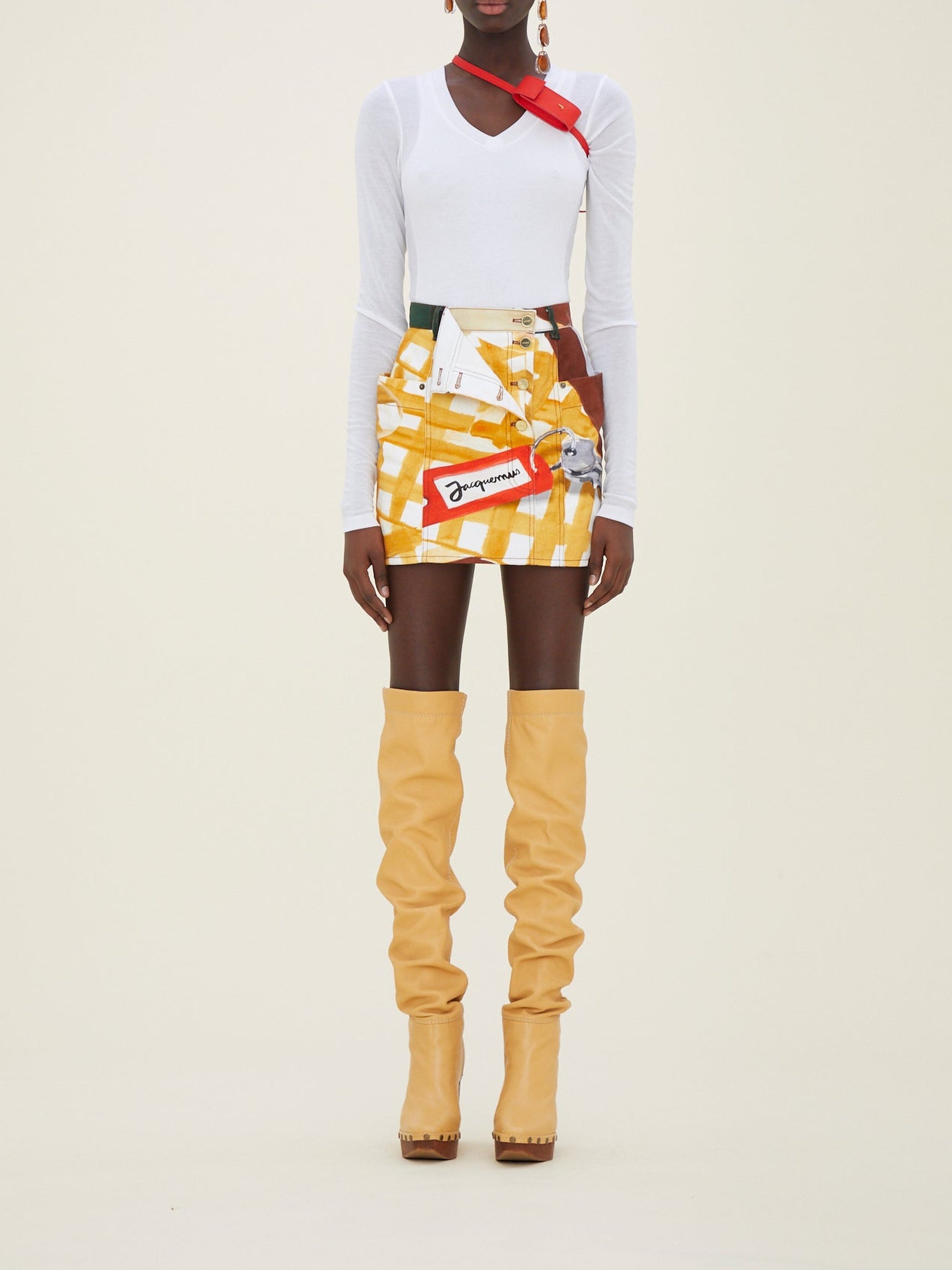 Jupe De-Nimes en denim - White