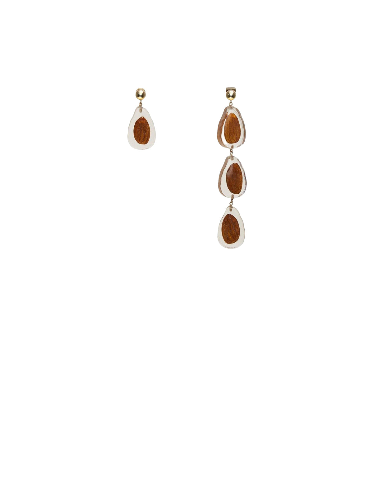 70€ / 11 sold //13 QTY / ST85%   Boucles d'oreilles Amandes - Multi White