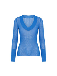 Pull Dao en laine - Pale Blue
