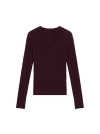 Haut Dao en laine - Dark Purple