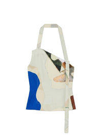 Débardeur Tablier imprimé - White