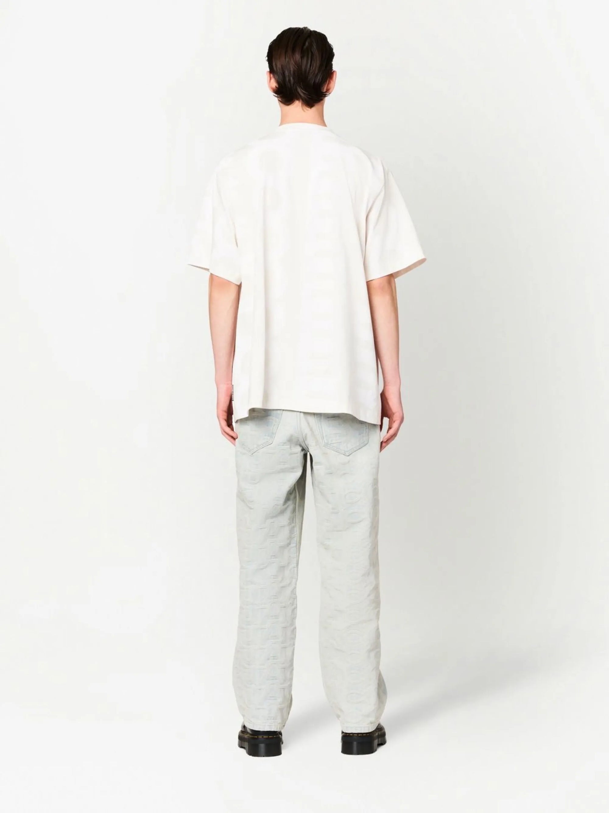 Pantalon Monogram en denim - Bleu