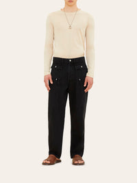 Pantalon Pecheur en cuir - Black