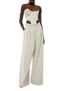 Milk White // Herringbone bustier top