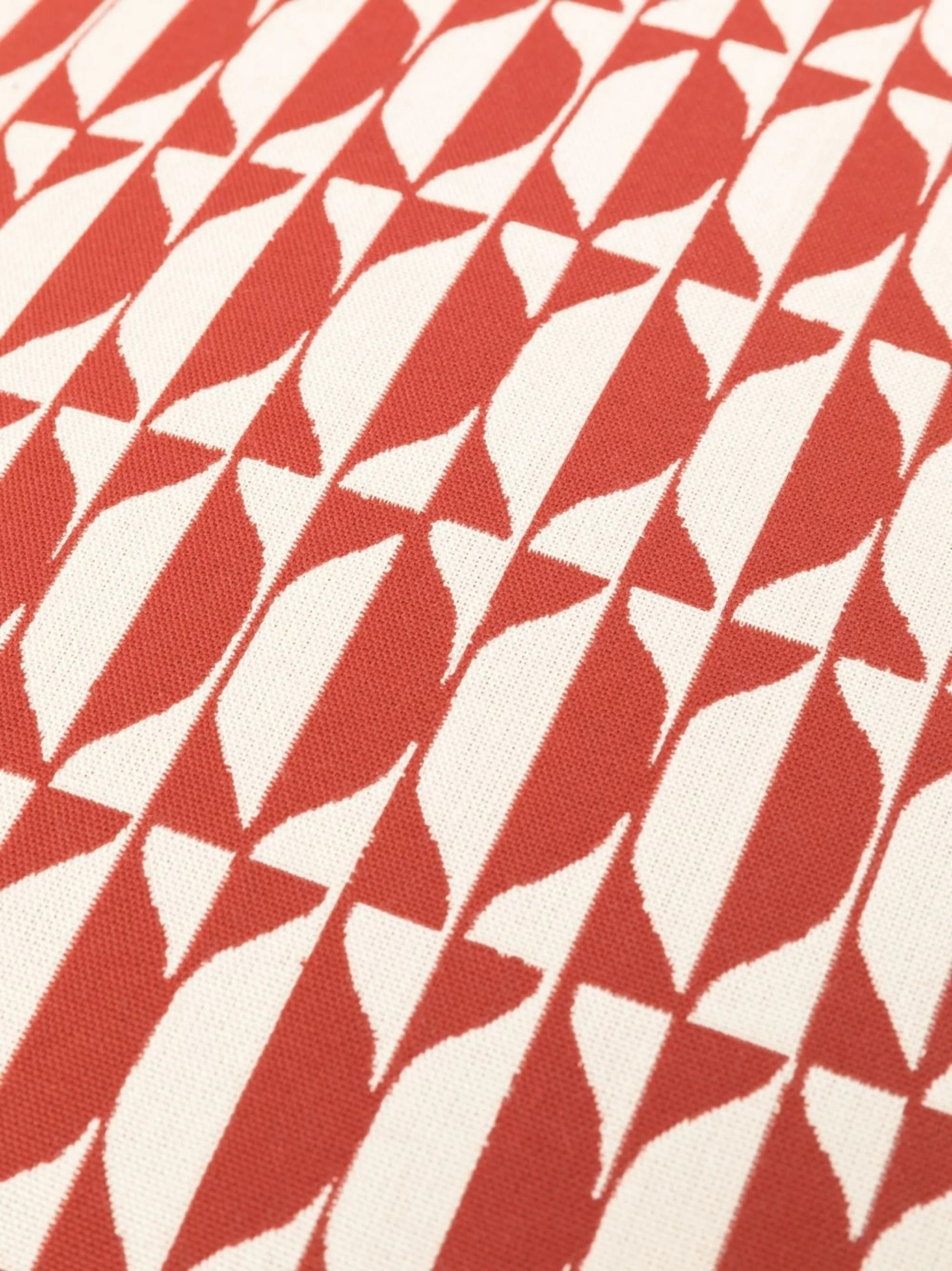 Losanghe outdoor cushion - Rust & Ecru