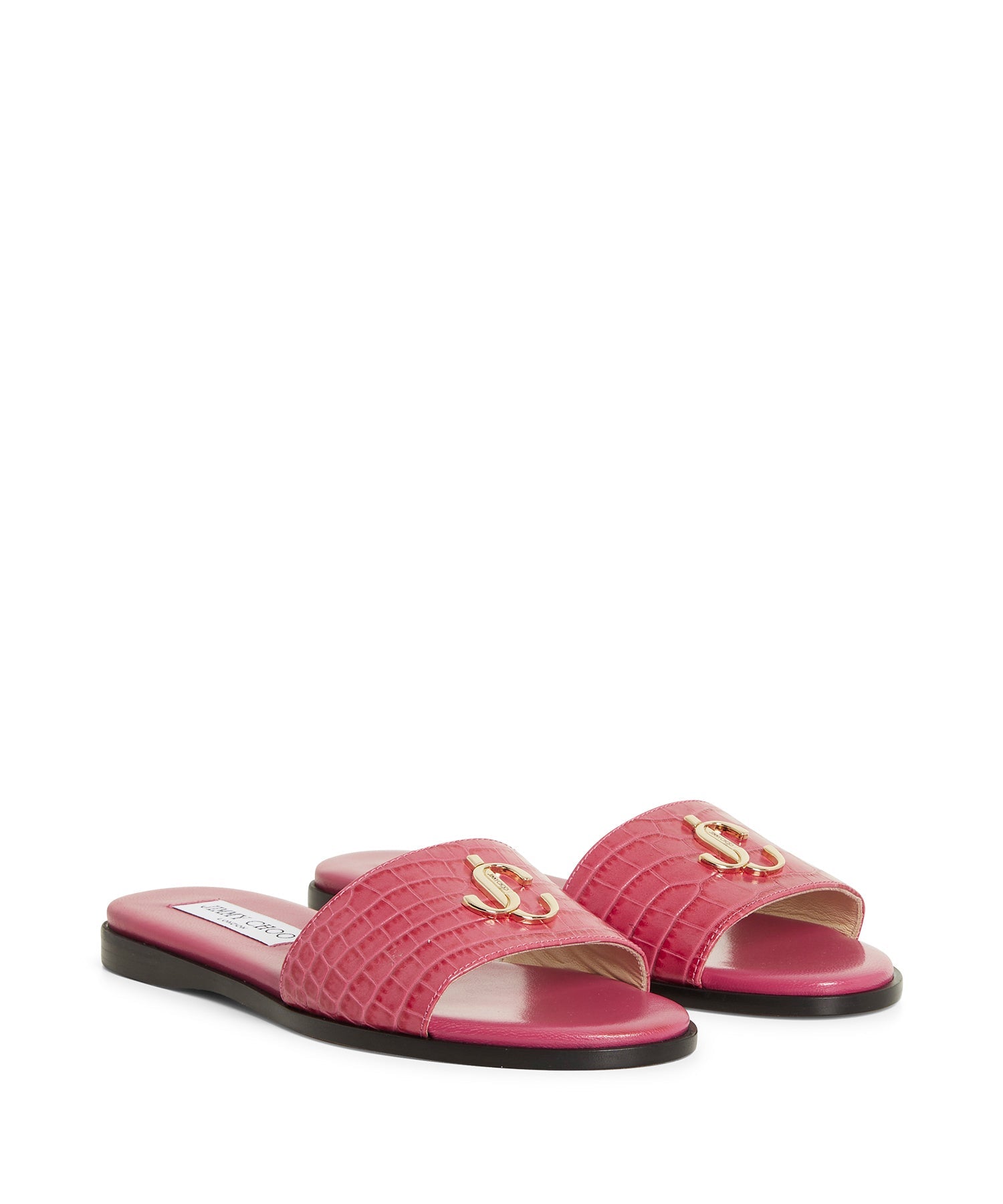 Sandales plates JC Slide en cuir - Candyfloss