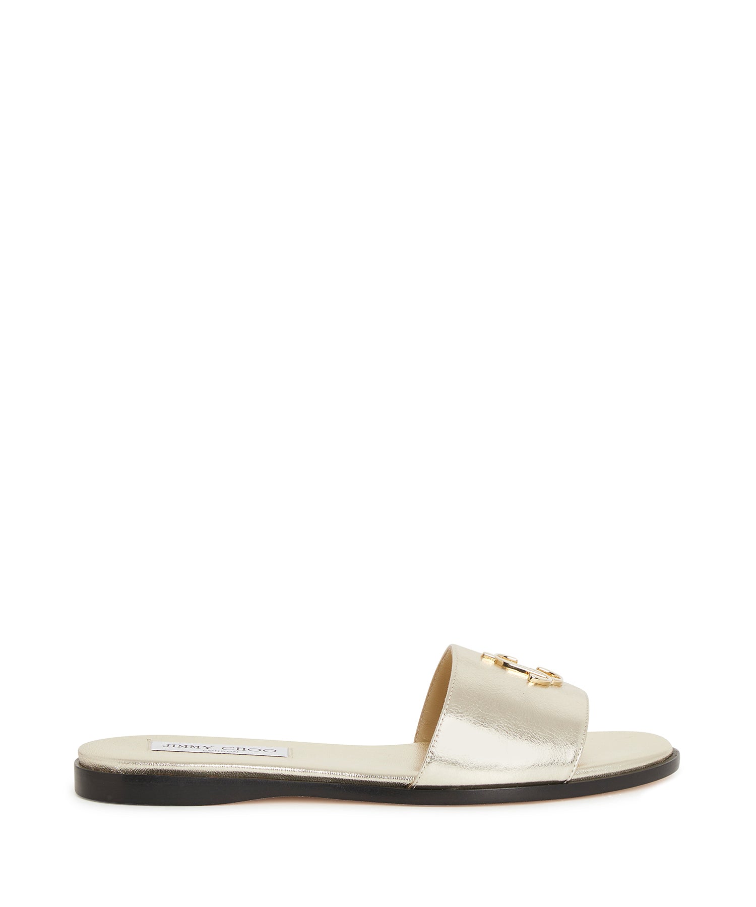 Sandales JC en cuir embossé - Gold
