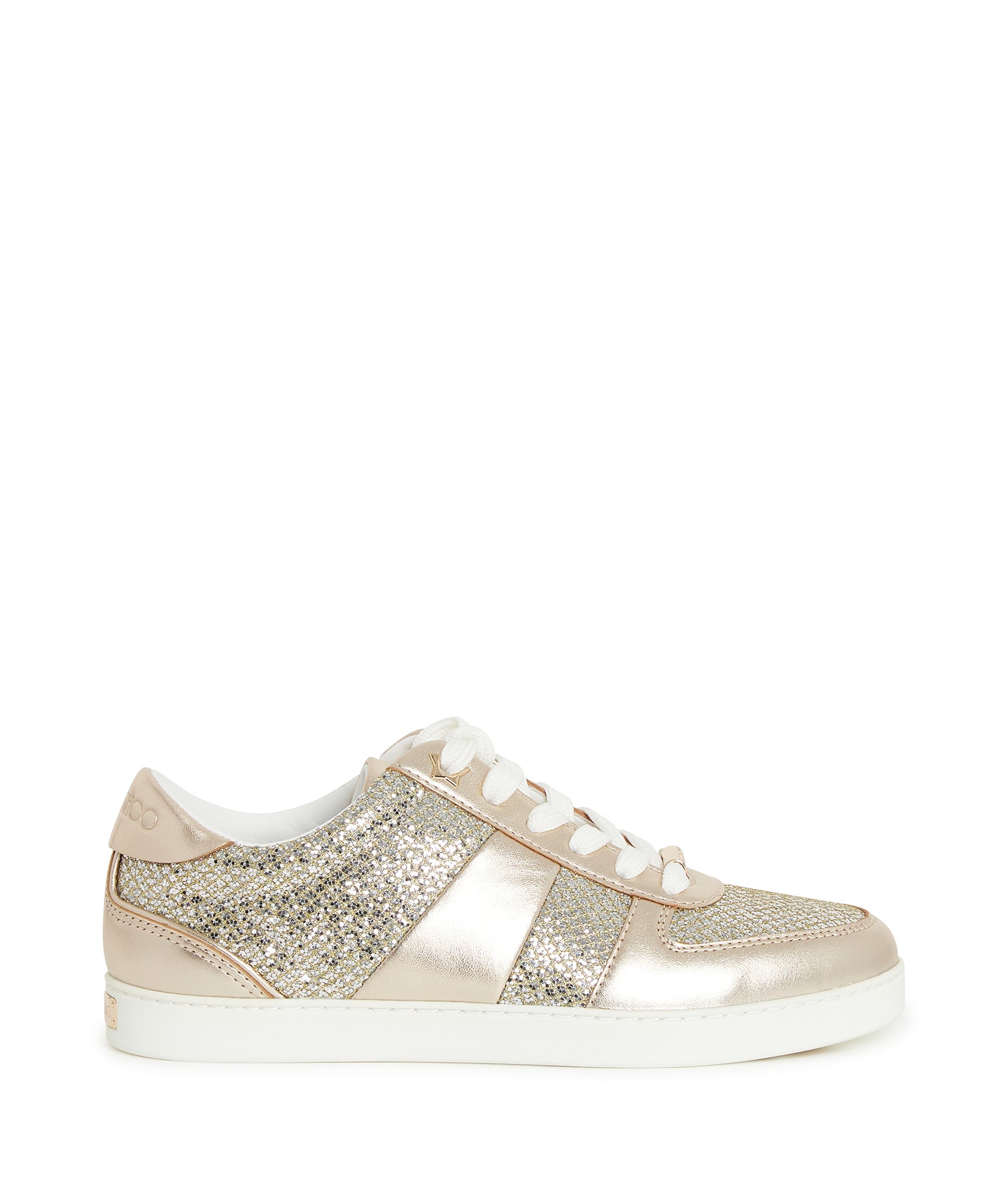 Sneakers Teri en cuir métallisé - Champagne