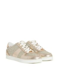 Sneakers Teri en cuir métallisé - Champagne