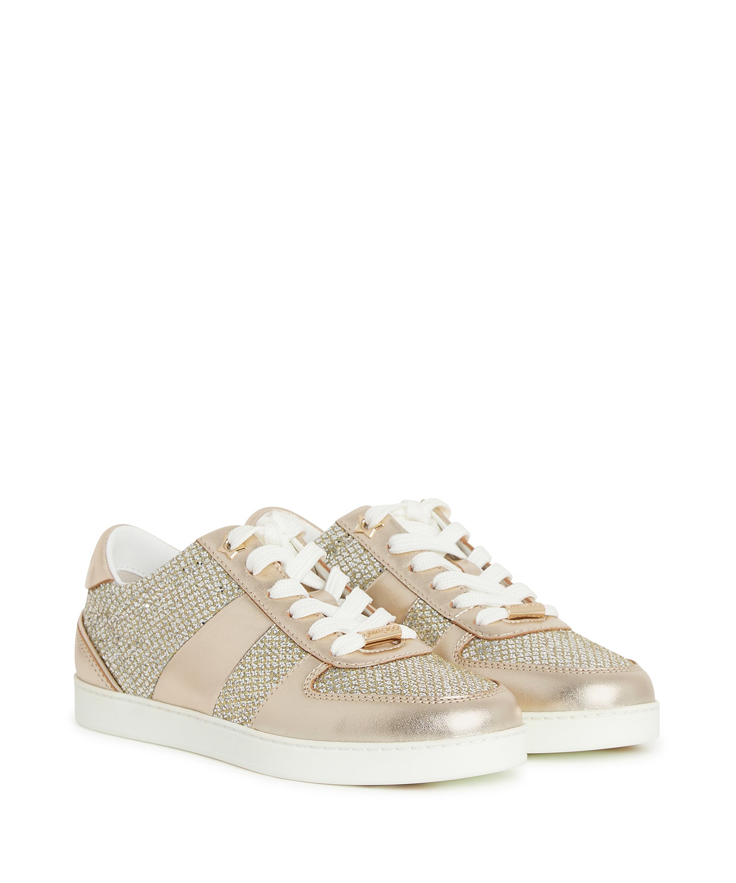 Sneakers Teri en cuir métallisé - Champagne