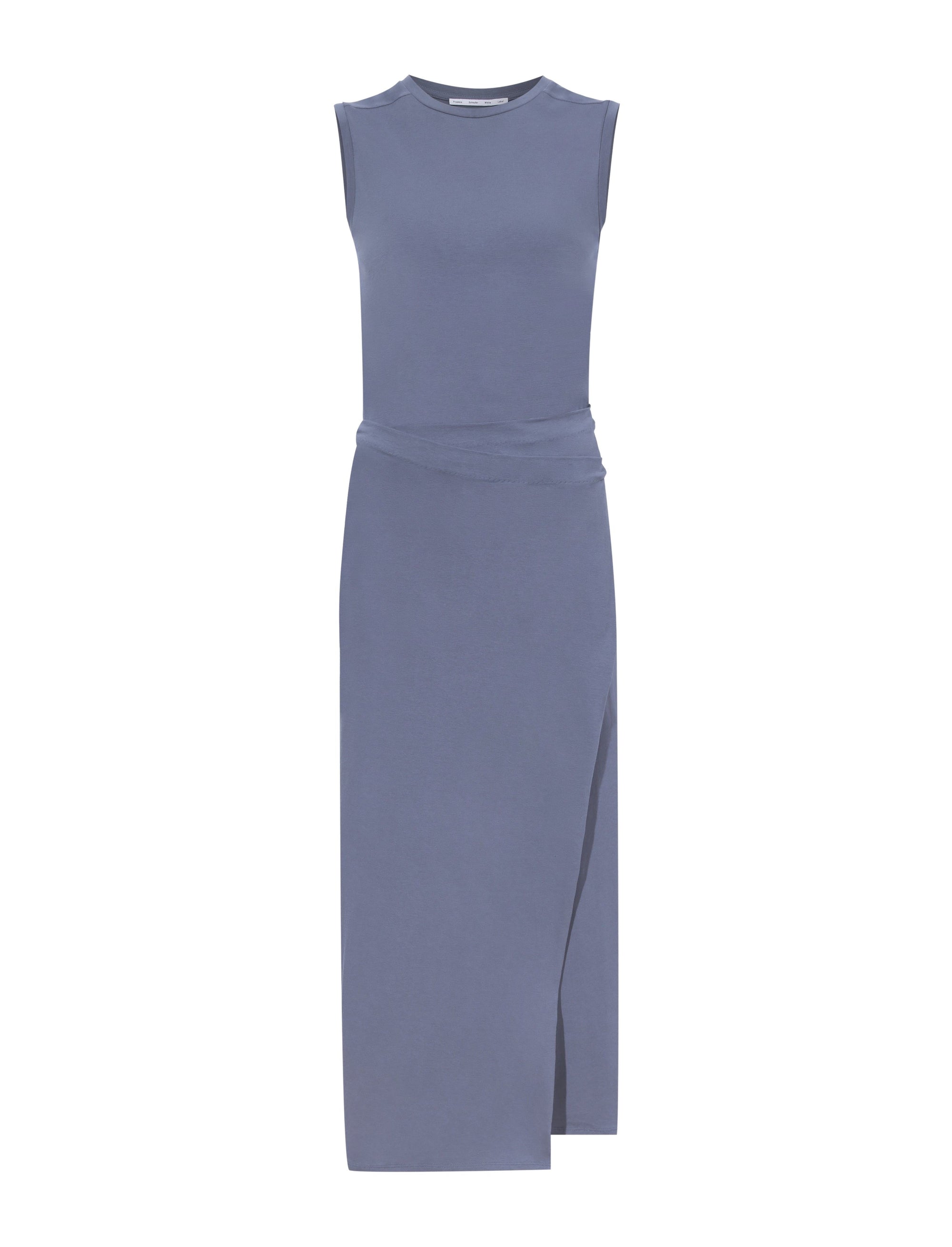 Robe portefeuille à fente - Steel Grey