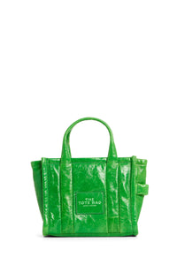 Petit sac à bandoulière The Tote Bag verni en cuir - Fern Green