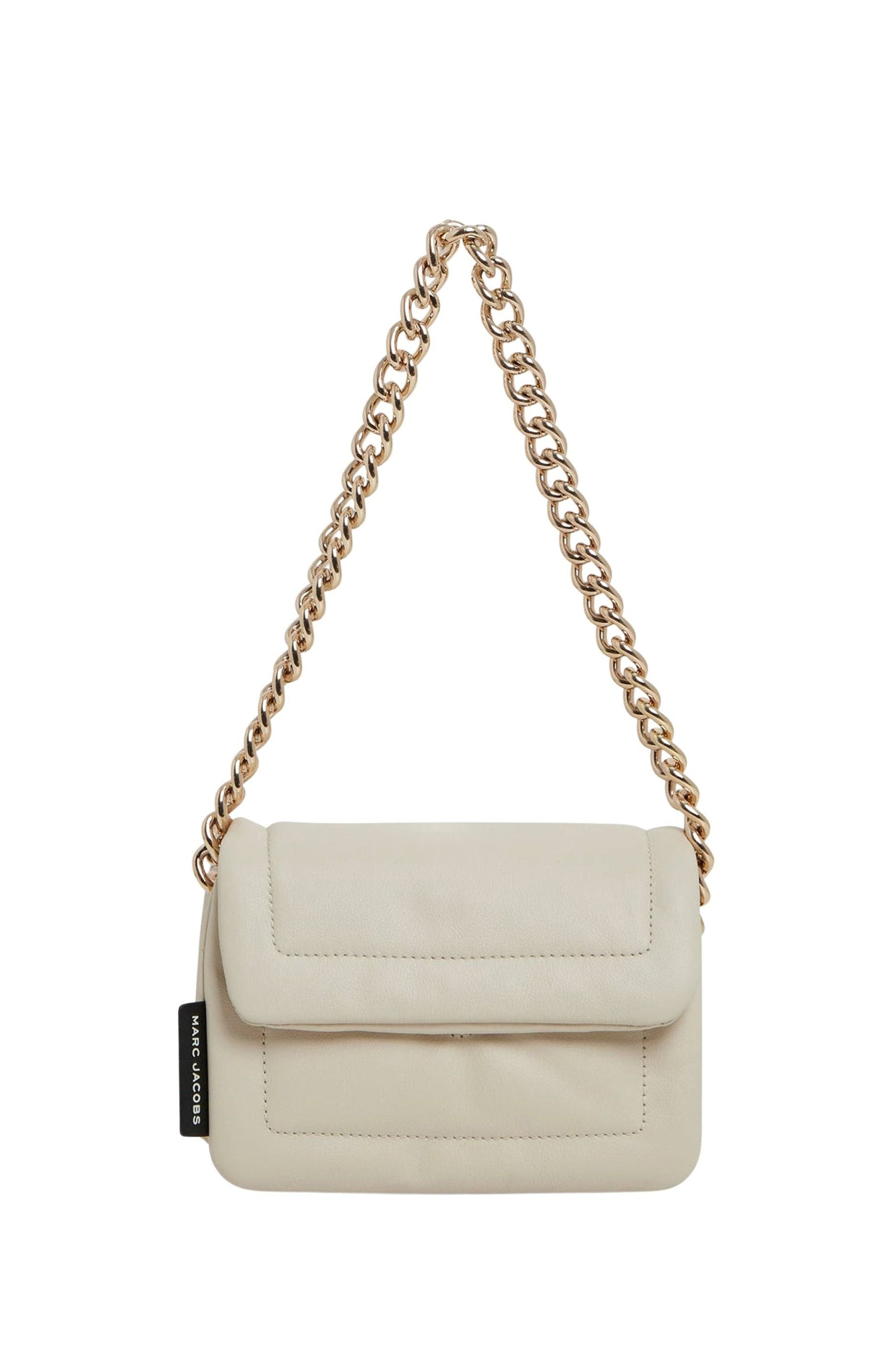 12 / DJV /170€ /12qty-3 /ST 25% /13 TROCA 142,5€   Petit sac à chaîne Pillow en cuir - Marshmallow