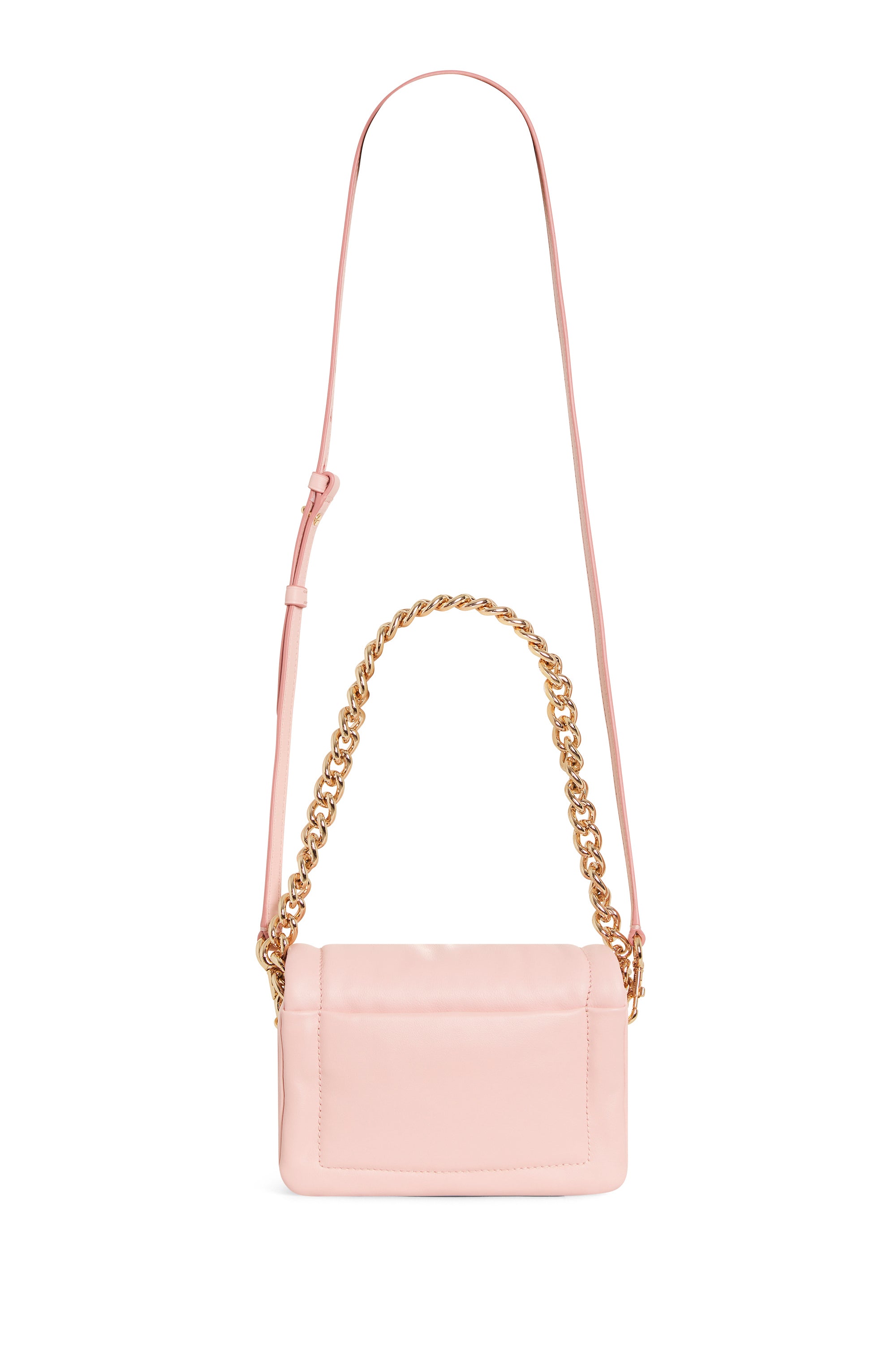 Petit sac à chaîne Pillow en cuir - Peach Whip