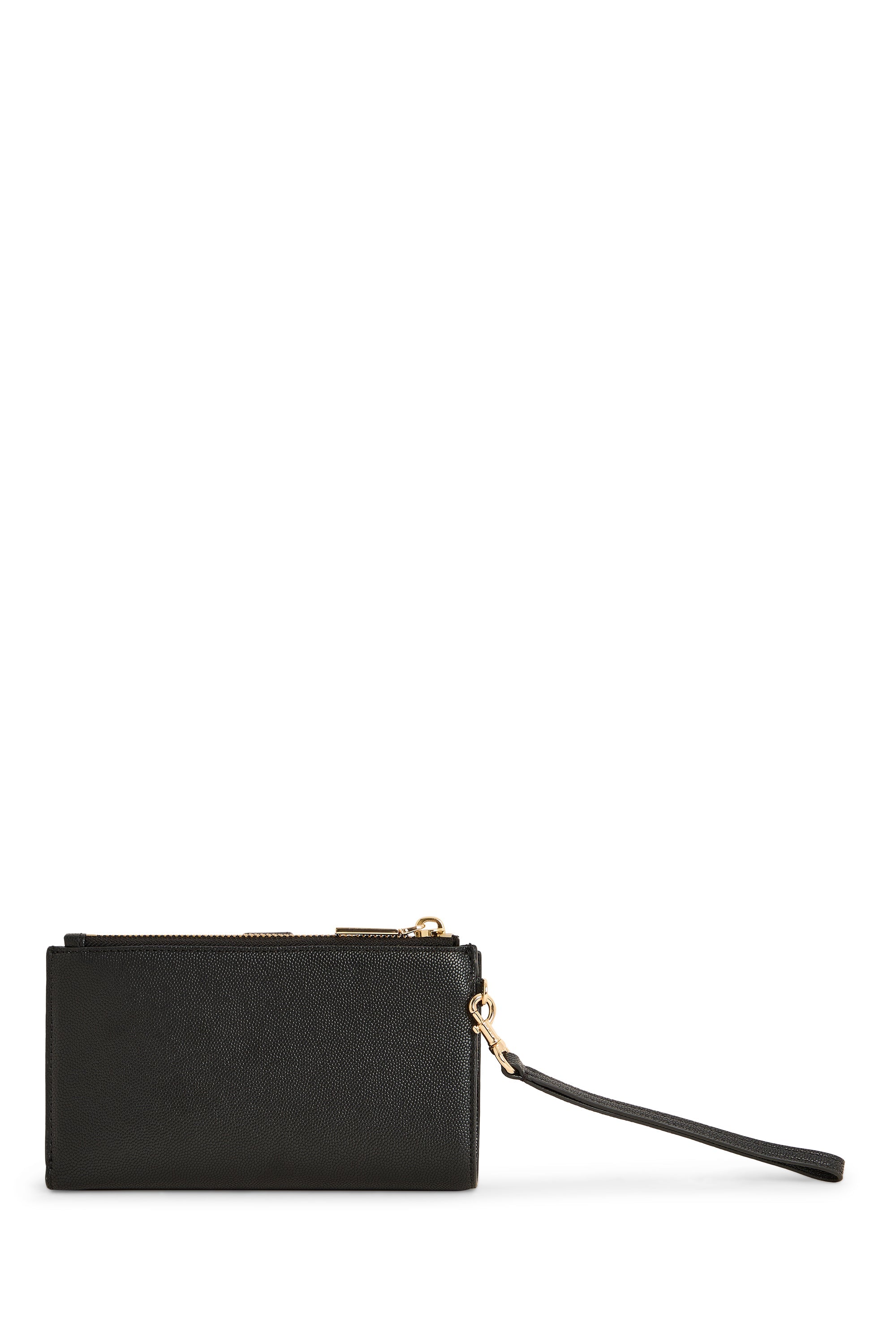 Portefeuille zippé avec petite anse - Black