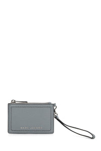 Porte-monnaie zippé en cuir - Rock Grey