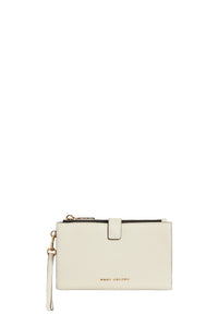Porte-monnaie zippé avec petite anse - Marshmallow