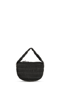 Petit sac Pushlock à smocks - Black