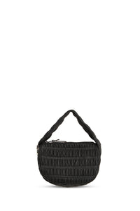 Petit sac Pushlock à smocks - Black
