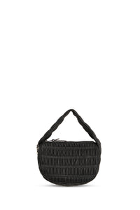 Petit sac Pushlock à smocks - Black