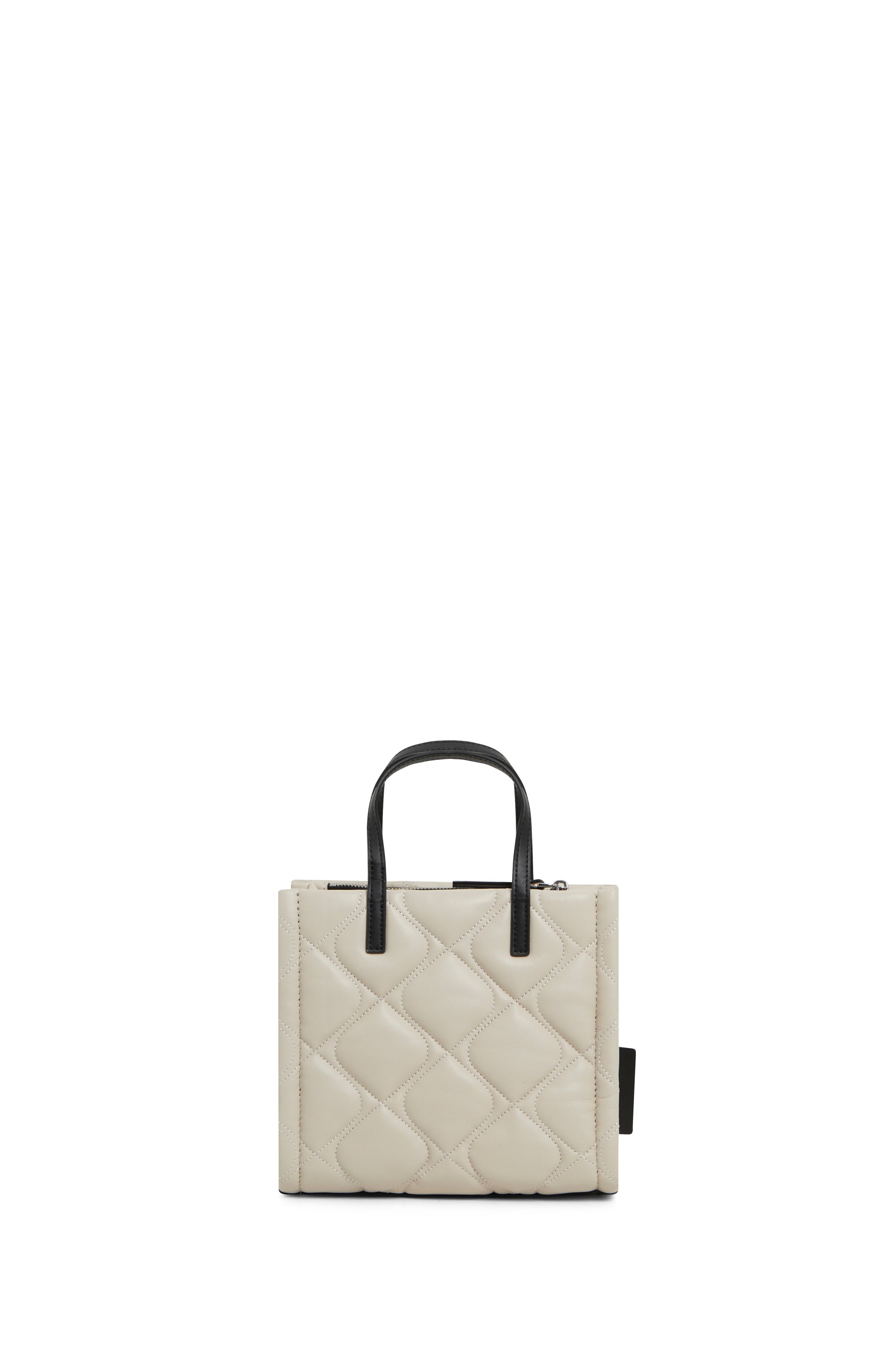 Petit sac à bandoulière Grind matelassé en cuir - Marshmallow