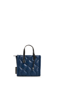 Petit sac à bandoulière Grind matelassé en cuir - Azure Blue