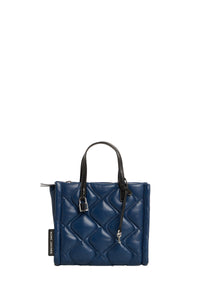 Petit sac à bandoulière Grind matelassé en cuir - Azure Blue