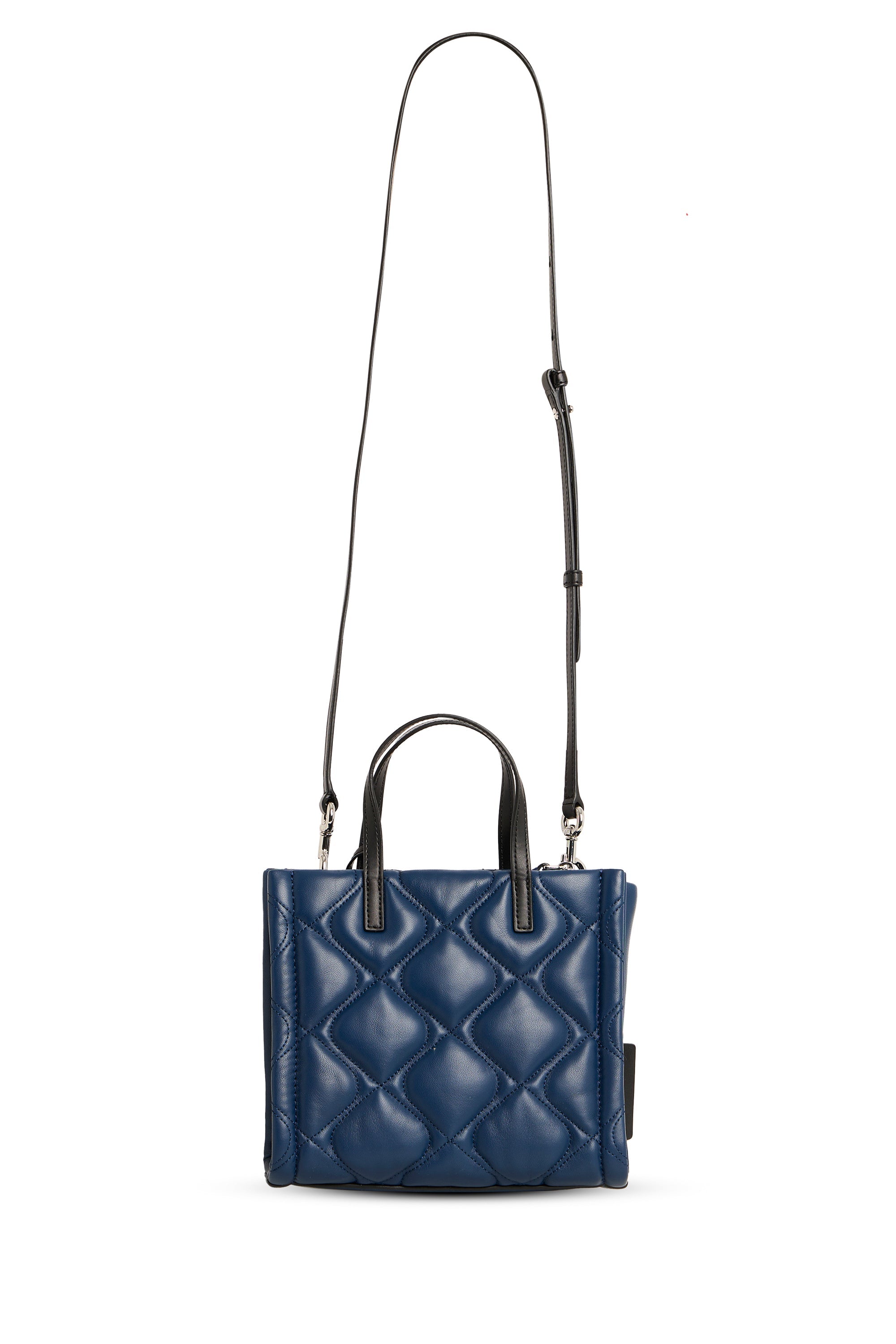 Petit sac à bandoulière Grind matelassé en cuir - Azure Blue