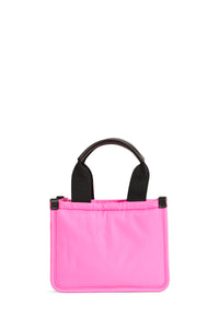 PETIT   Petit sac Signet rembourré à écusson - Neon Fuchsia