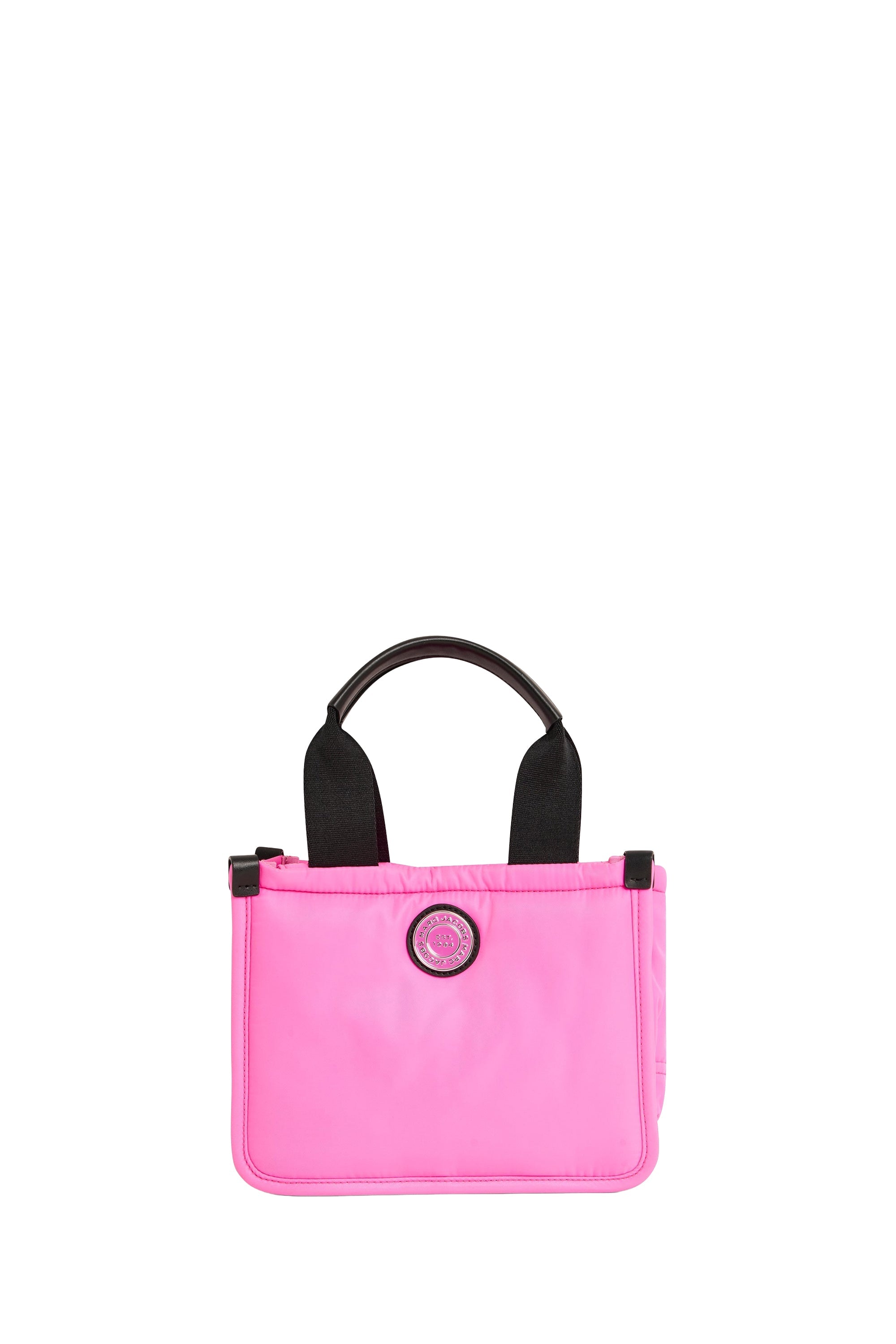 Petit sac Signet rembourré à écusson - Neon Fuchsia