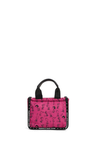 Petit sac Signet imprimé - Fuchsia Fedora