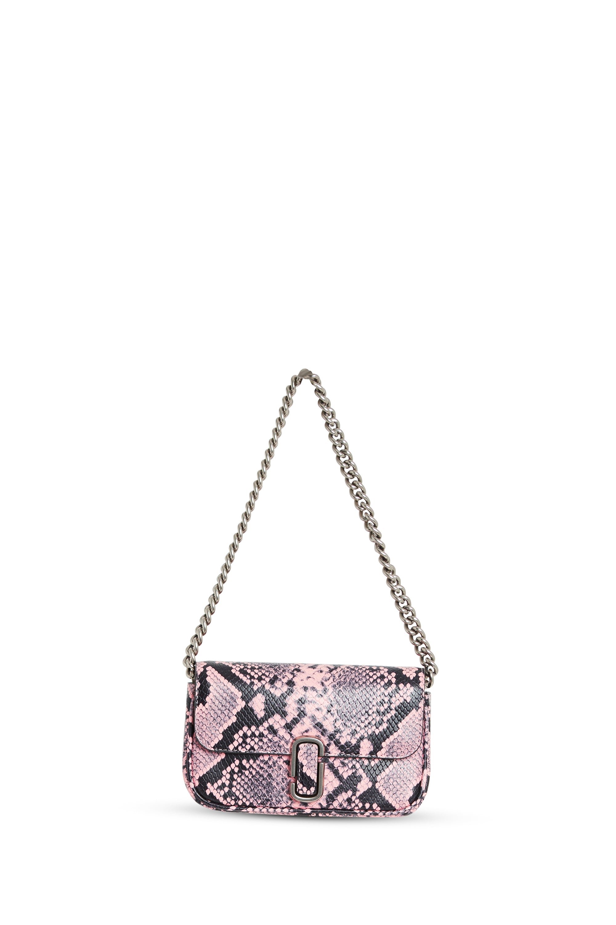 Mini sac à bandoulière The J Marc en cuir - Bleached Mauve Multicolor