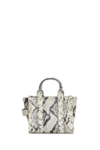 Petit sac bandoulière The Tote Bag en cuir - Woodash Multicolor
