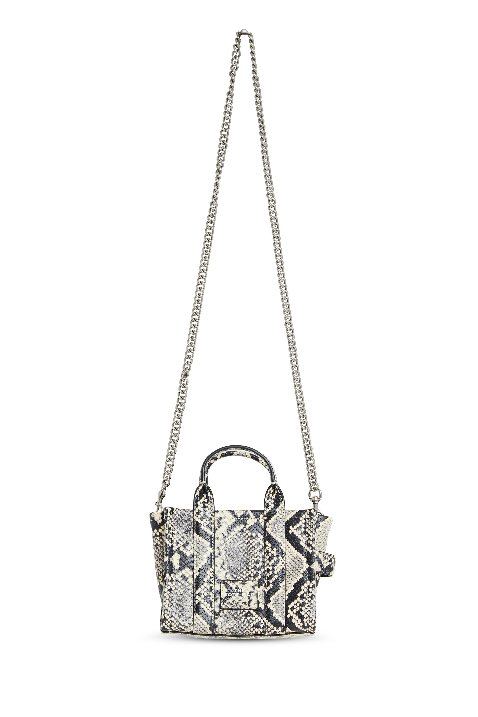 Petit sac bandoulière The Tote Bag en cuir - Woodash Multicolor