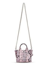 Petit sac bandoulière The Tote Bag en cuir - Bleached Mauve Multicolor