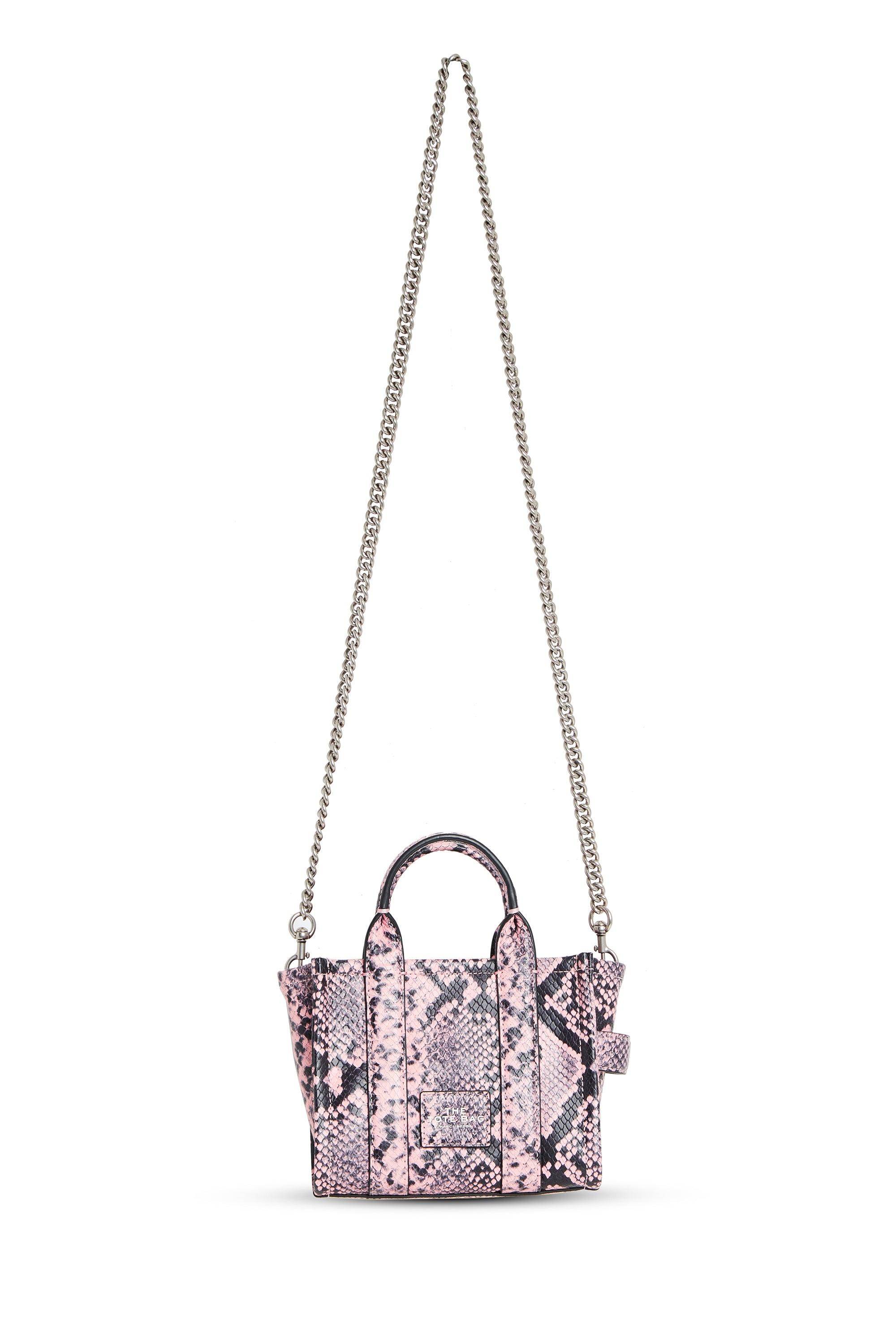 Petit sac bandoulière The Tote Bag en cuir - Bleached Mauve Multicolor