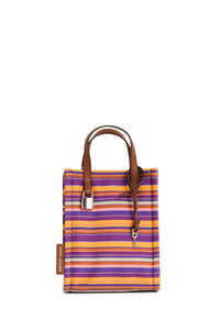 Sac The Tote Bag rayé - Purple Multicolor