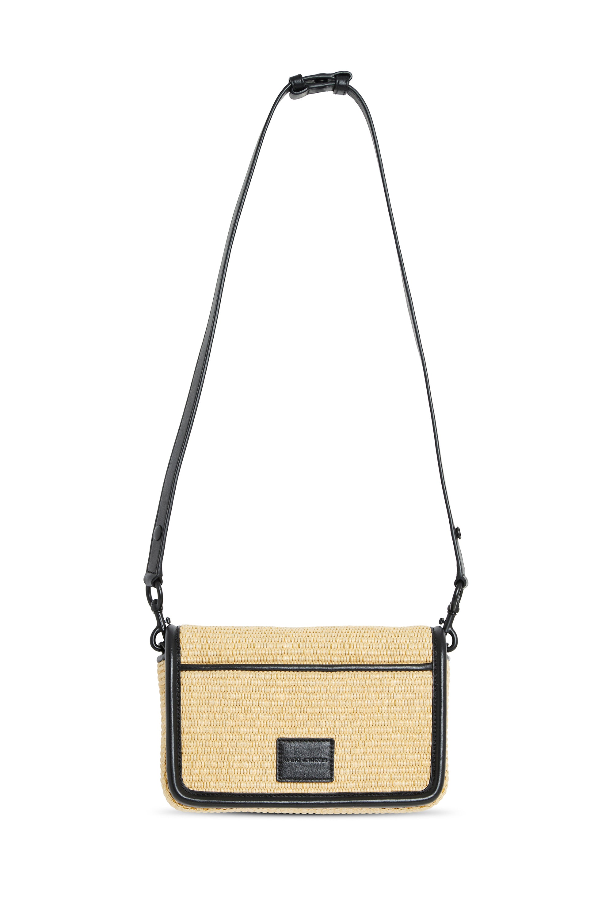 Sac tissé avec détails en cuir - Natural
