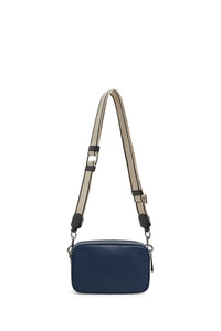 Sac à bandoulière The Camera Bag en cuir - Azure Blue