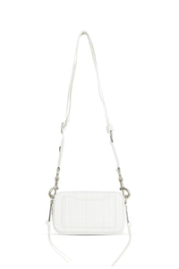 Sac à bandoulière Snapshot en cuir - White