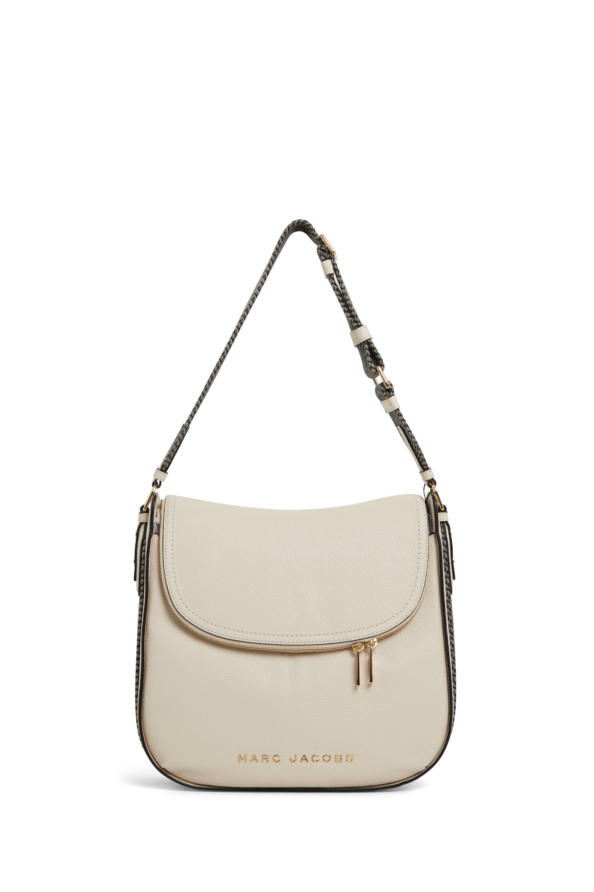 PAS INFO   Sac Hobo en cuir - Marshmallow
