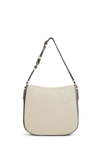 PAS INFO   Sac Hobo en cuir - Marshmallow